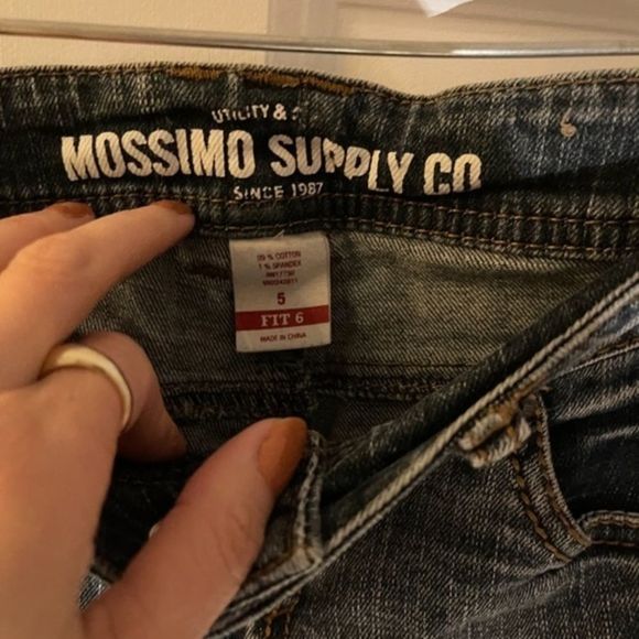Mossimo Supply Co Distressed Ripped Skinny Jeans Size 5 - Picture 5 of 7